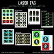 Laser Tag Black Neon Birthday Party Printable Collection